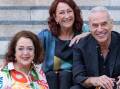 The wonderful Wendy Harmer with cast member ,Lynne McGranger and composer, John Field. Picture supplied.