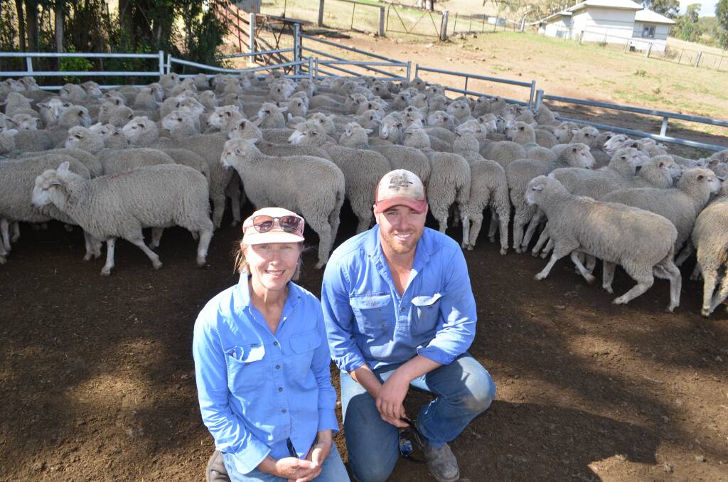 Colleen McKoy and her son Murray Jackson, “Letompe”, Ando, sold 141 first-cross ewe lambs, unshorn, Gudair vaccinated and mulesed for $176.50.