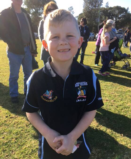 TOP PLAY: Bombala Junior Rugby League U7s Milo Man of The Match, Connor Reed who has proven to be an important part of the team with extra effort each week.