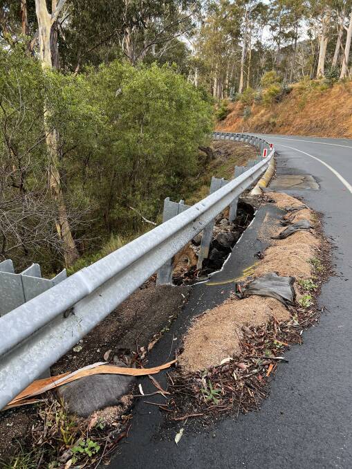 The largest of several landslip sites on Brown Mountain is to see repair work start in April. Picture supplied