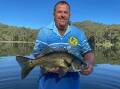 Glen Rollason's winning bass, after a great weekend bass fishing in the MBGLAC Brogo Big Bass in-house friendly competition. Picture supplied