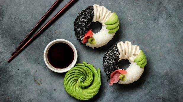 Sushi doughnuts are very real. Photo: Sam Murphy

