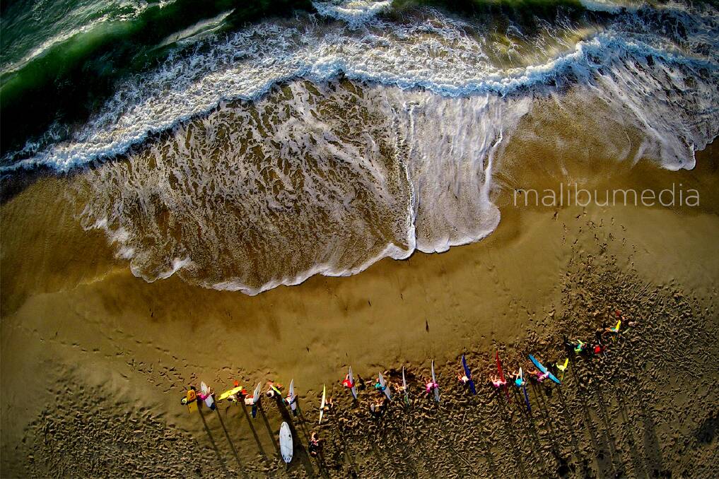 Throwing a drone up in the skies, letting the shutter go, then seeing what happens - these are the magnificent results. All prints can be bought via www.malibumedia.com.au . Pictures: Chris Duczynski 