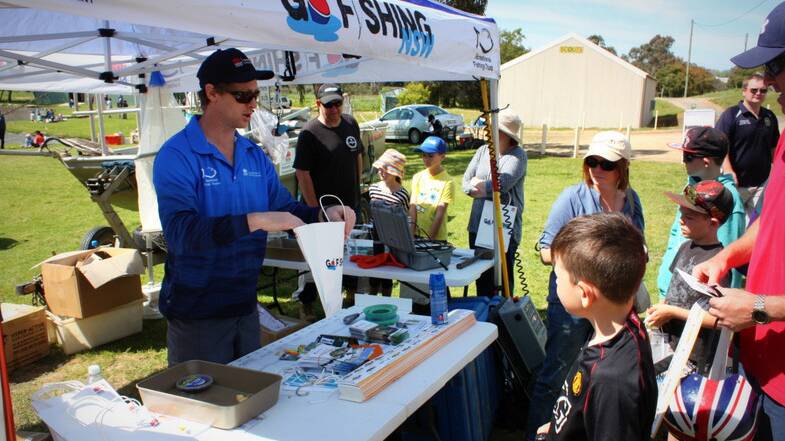 Free workshops, casting competitions, fishing tips and touch tanks will be part of the Go Fishing Day at Lake Illawarra. Picture: DPI