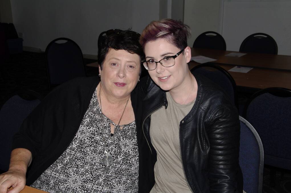 Julie and Gabby Wray enjoying some time together at the Bombala RSL Club over the weekend.