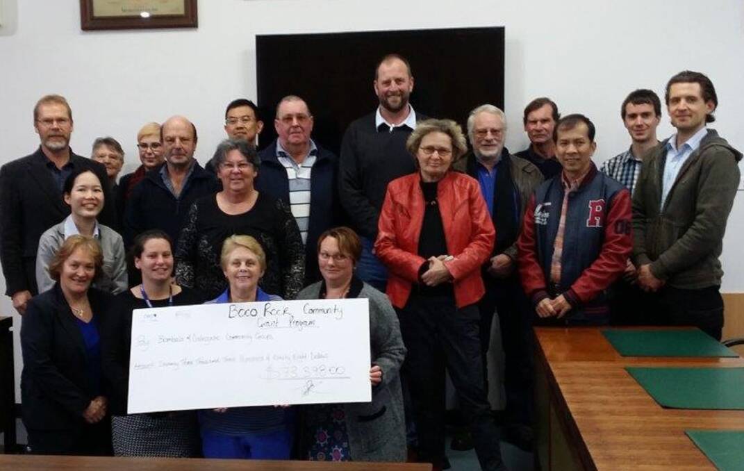 Community organisation representatives that received a total of $73,398 funding grants from the Boco Rock Community Grant Programs.