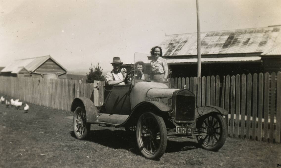 GOLDEN OLDIE:  This week's Golden Oldie is a great old photo from Phillip Rumph of Ando of a T Model Ford. Can anyone help with names? Contact Dave Goodyer at the Bombala Newsagency if you know.