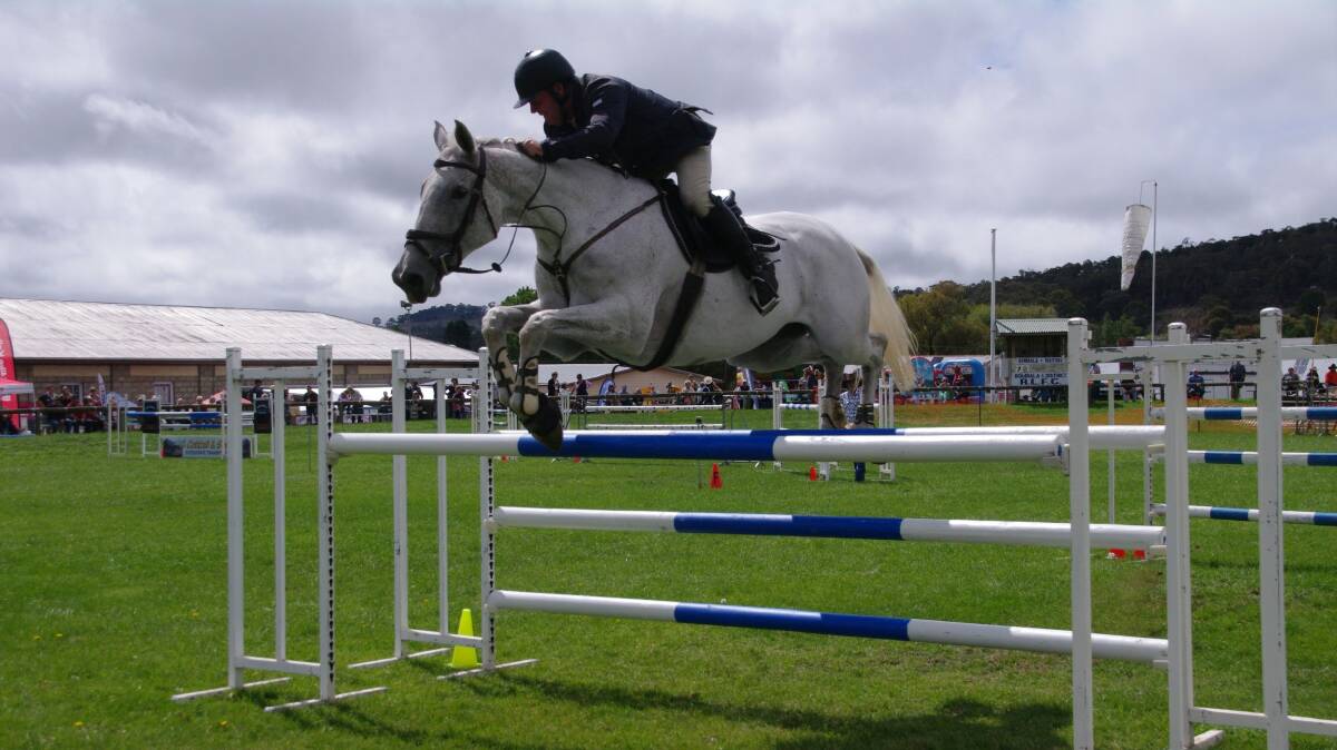 Horse jumping at the Bombala Show last Saturday - Dion Williams on Anigrey looked very impressive. See results bombalatimes.com.au