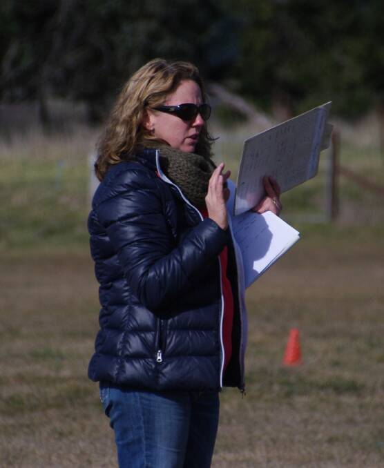 PONY CLUB: Delegate's Shelly Dunn at the Delegate Pony Club instructors course that was held over the long weekend.