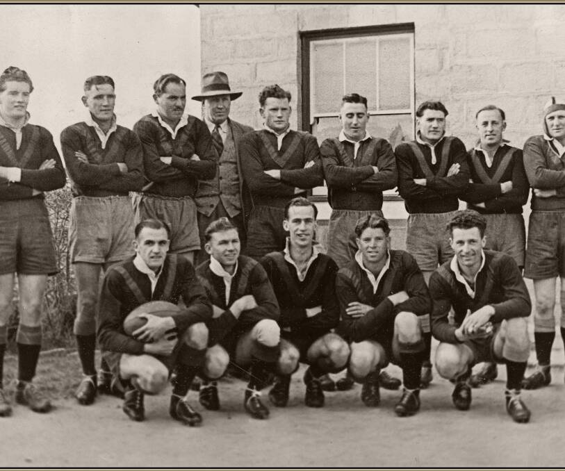 GOLDEN OLDIE: The Bombala 1947 rugby side that won the Clayton's Cup and were premiers defeating Nimmitabel 23 -2. Do you know anyone in this photo? 
