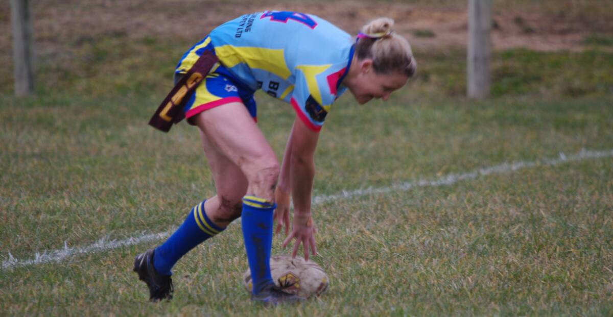 LEAGUE TAG: Bombala High Heeler Tash Stewart scored three points for her play in a great game against the Moruya Sharkettes on Sunday.