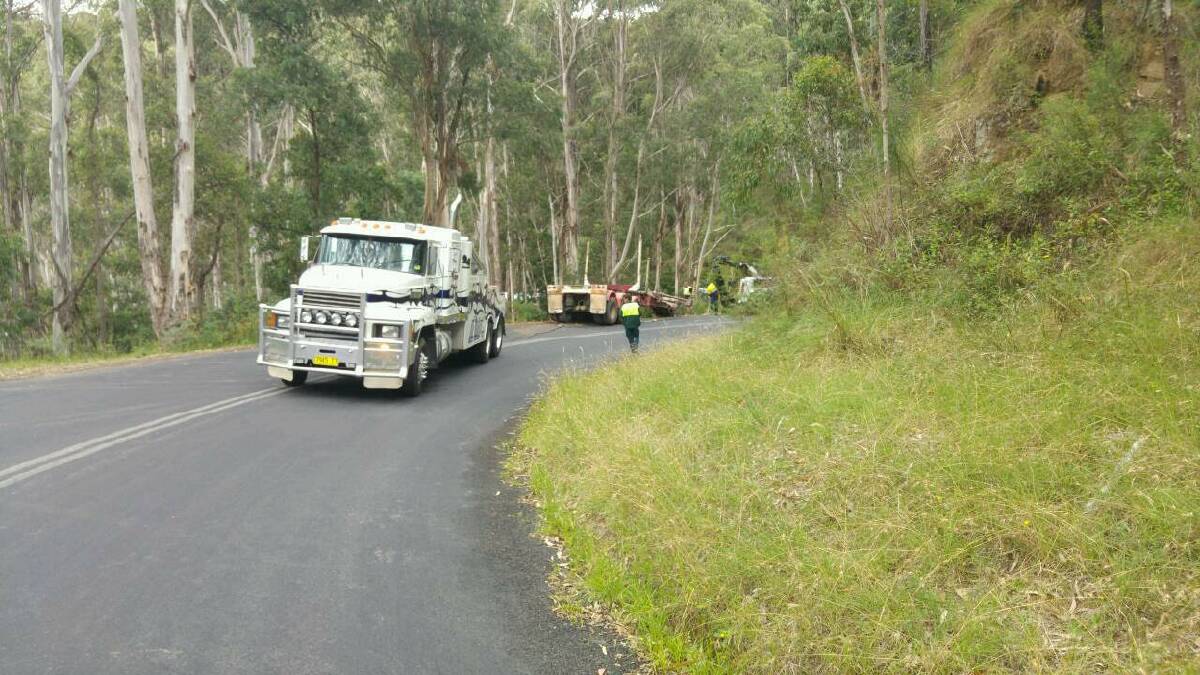 TRUCK SAFETY: Forestry Corporation of NSW instigates a program to aimed at preventing truck rollovers on Imlay Road.