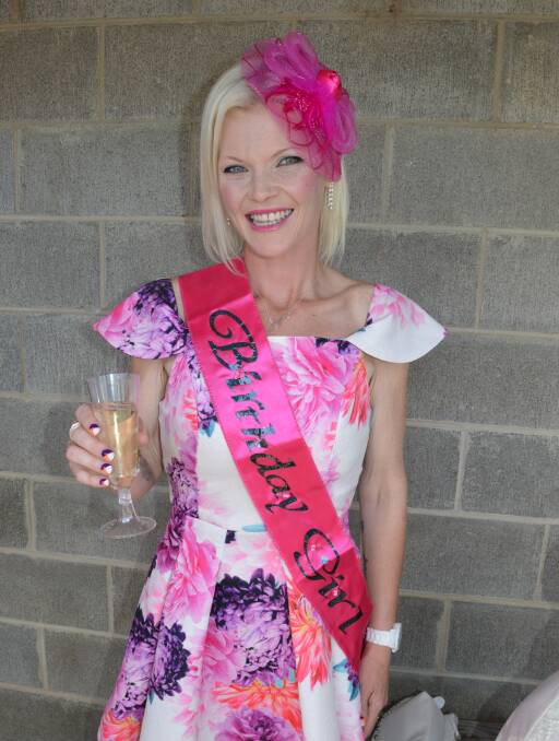 BIRTHDAY GIRL: Former Bombala resident, Jemma Hall returned to Bombala on Saturday to celebrate her 30th birthday at the races.