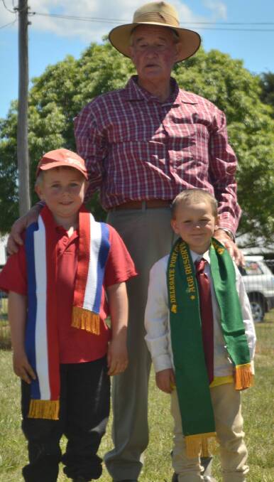 CHAMPIONS: Junior riders Aspen Cameron and Dustin Voveris were the recipients of the Ken Summerill Memorial Trophy presented by Neville Summerill.