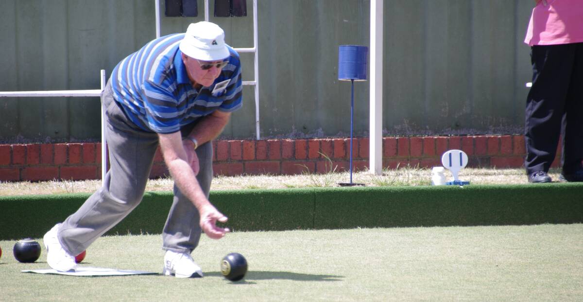 BOMBALA BOWLS: Bowler Barry Crouch travelled to Merimbula on the weekend to play in a Far South Coast District fundraiser lawn bowls.