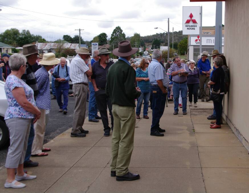 MAYBE HISTORY: The Bombala & District Historical Society held a walk and talk along Maybe Street on Saturday with more than 60 people attending the information session.