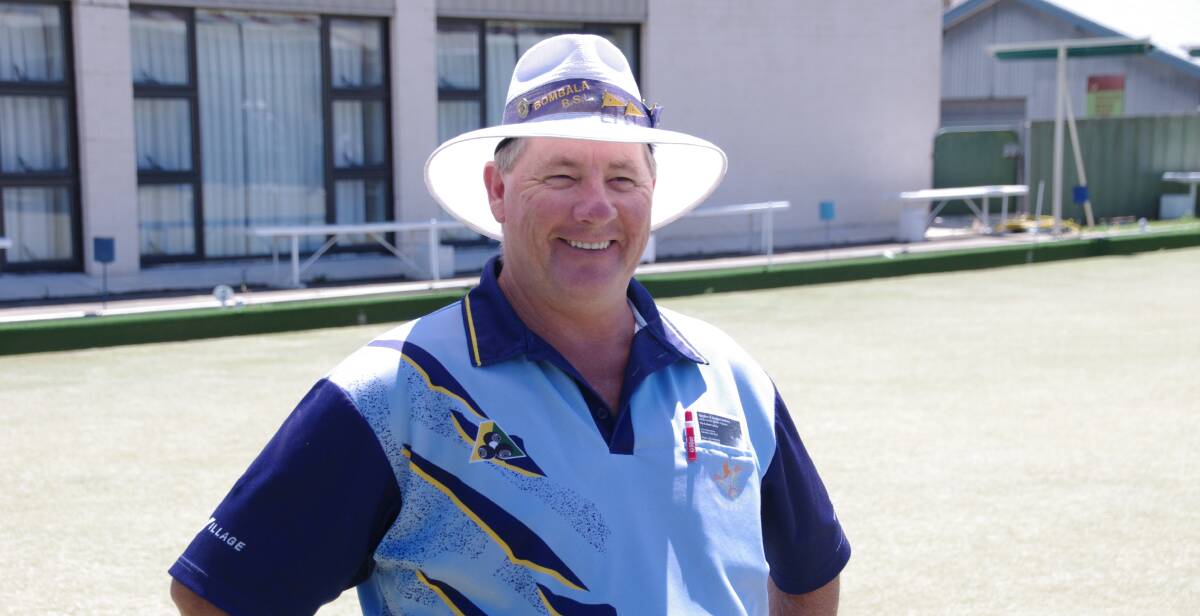 RINK LEADER: Bombala lawn bowler Greg Griggs grabbed a spot in D grade after one win and two losses at the Eden carnival.