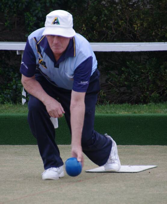 BOMBALA BOWLS: Lawn bowler Athol Dent bowled at Merimbula on the weekend in a Far South Coast District fundraiser.