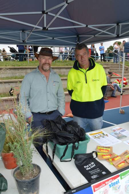WEED WATCHERS: Snowy Monaro Regional Council employees Colin Groves from Vegetation Management and David Tosh from Jindabyne Waste and Recycling.