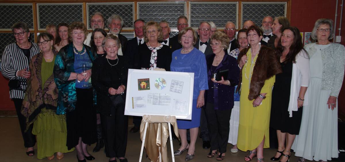 CHRISTMAS CD: The Bombala Rotary Club Community Choir at the official launch of their latest CD at Bombala High School on Saturday. Pictures: Sally-Ann Thompson