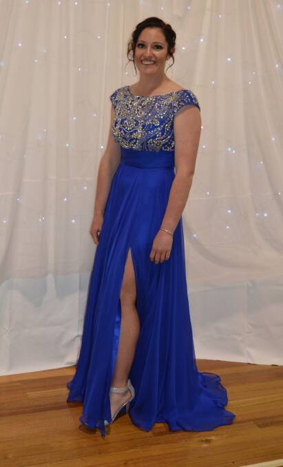 Throughout the year the Bombala Times has published photos of Kiearna Rodwell in her football kit - here is Kiearna at her year 12 formal - wow.