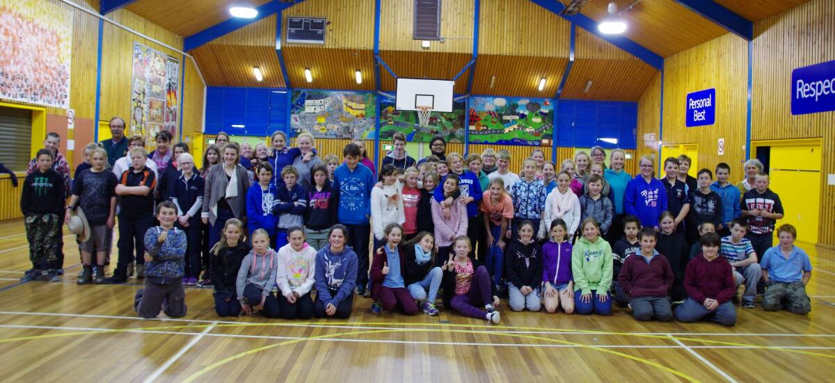 MIDDLE SCHOOL: Bombala and Delegate Primary Year 5 and 6 pupils came together at the Bombala High School for a day of fun activities.