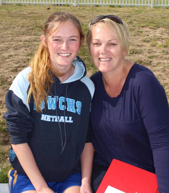 Kayla Hall, 17 of Bombala played in the open women’s netball team at the last round of the Sapphire Coast Challenge with her aunty Liz Binns of Merimbula. 