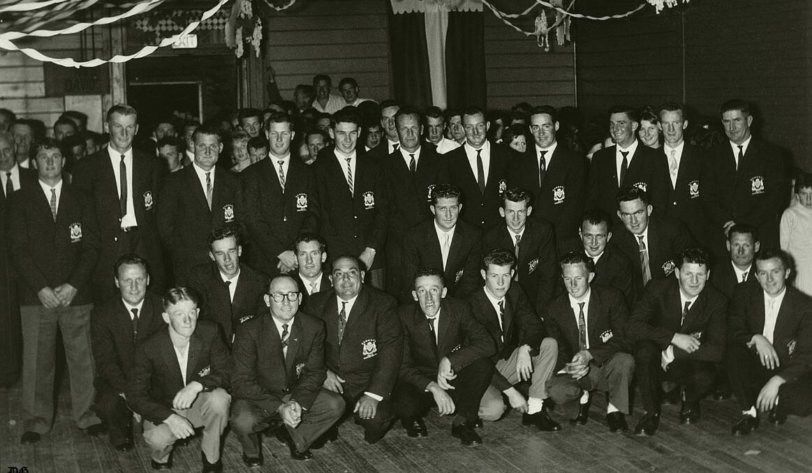 GOLDEN OLDIE: This week's Golden Oldie is of the Bibbenluke Reserve Grade Rugby team celebrating at the Blazer Ball at Bibbenluke in 1962. Do you recognise anyone?
