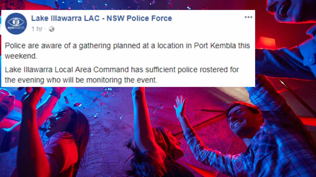 Police get in early as word spreads of Port Kembla house party