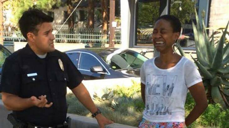 "She is lying": Police sergeant Jim Parker says actress Daniele Watts didn't tell the full story. Photo: Facebook