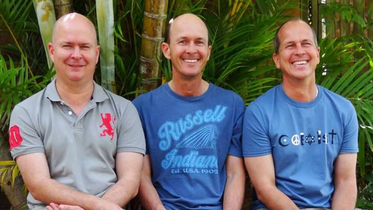 The Greste brothers (L-R): Michael, Andrew and Peter. Photo: Facebook