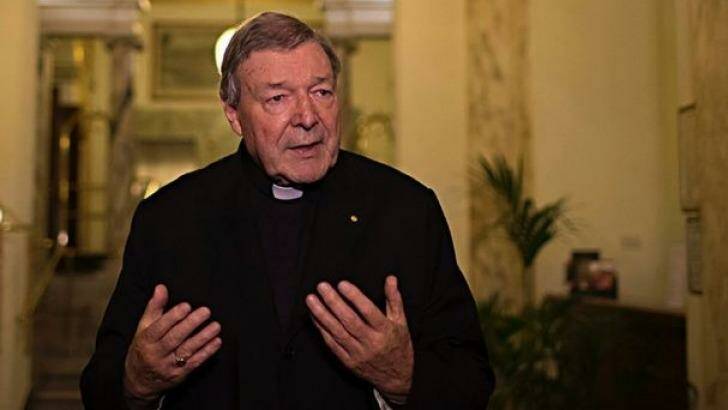 Three members of Victoria Police have interviewed Cardinal George Pell in Rome.  Photo: 2UE