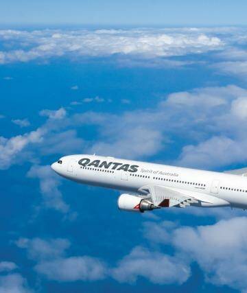 The Qantas A330 aircraft. Photo:  George Hall/Clay Lacy 