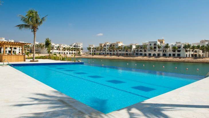 Resort style: The beach pool at Juweira Hotel, in Salalah. Photo: Oman Tourism