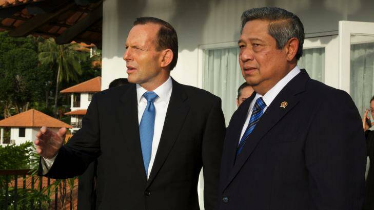 Tony Abbott and Susilo Bambang Yudhoyono in Indonesia in June. Photo: Ed Wray