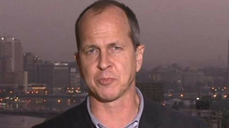 Australian journalist Peter Greste, who has been detained in Egypt on suspicion of breaching the country's security.