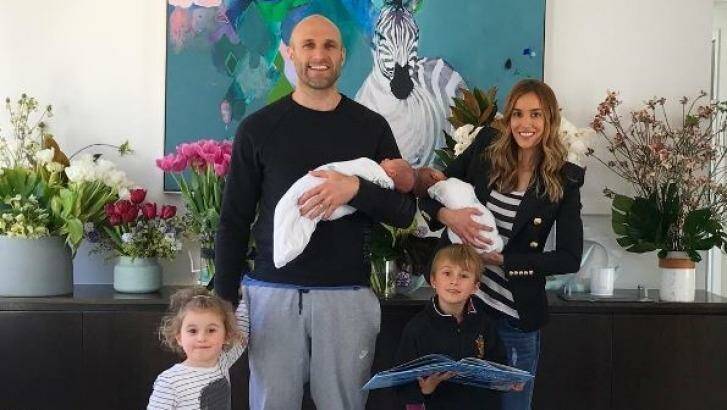 Judd and husband Chris Judd welcomed identical twin boys in late September last year to bring their brood to four, but she says there will be no more children. Photo: Bec Judd/Instagram