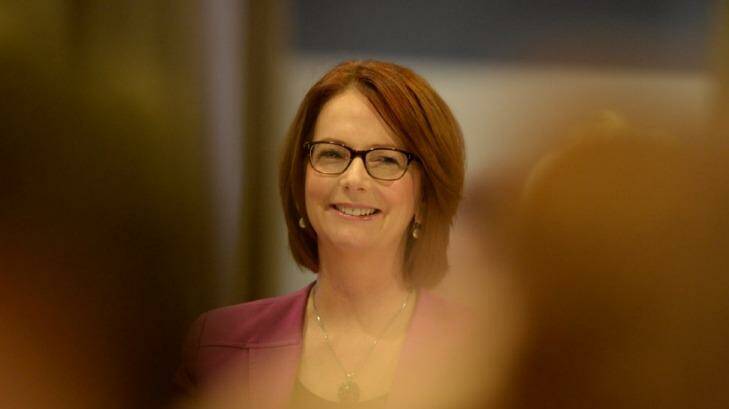 Former prime minister Julia Gillard: "My first strategy was to ignore it [sexism], but as time went on, increasingly I thought it was better to name it." Photo: Justin McManus