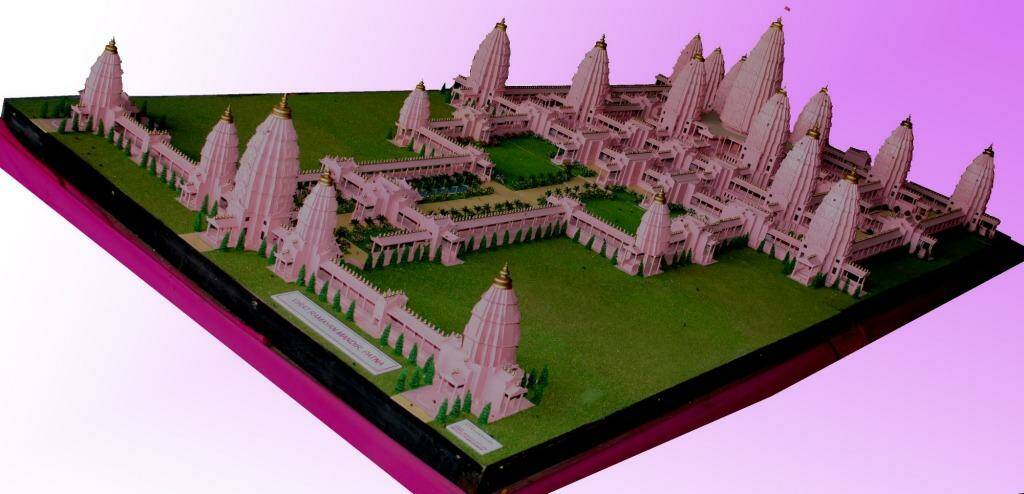 A diagram of the proposed Viraat Ramayan Mandir temple in Bihar, India. Photo: Supplied