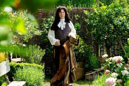 Alan Rickman as Louis XIV in <i>A Little Chaos</i>. Photo: Alex Bailey