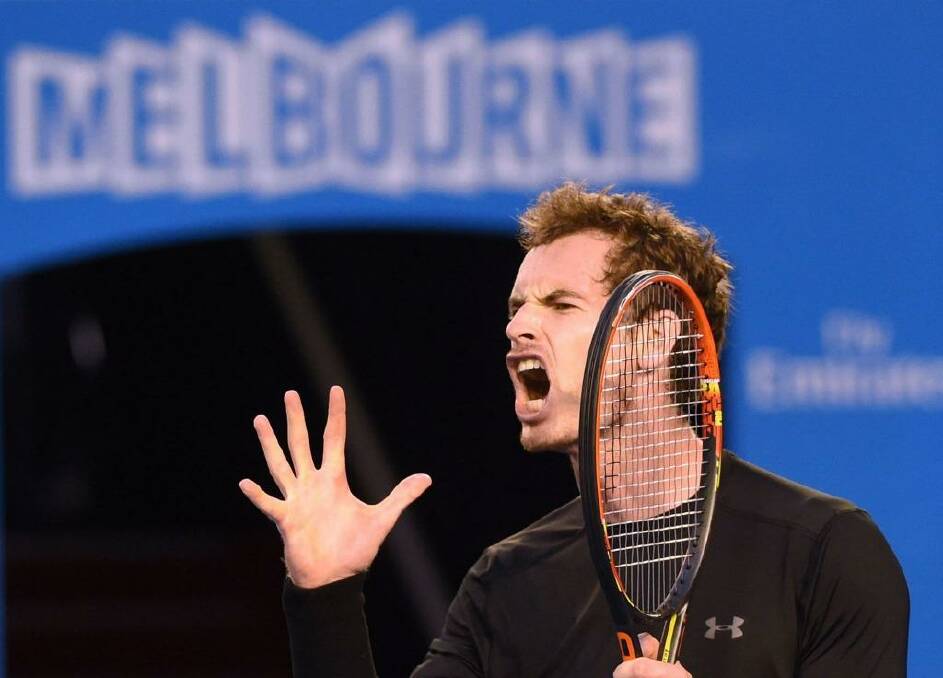Britain's Andy Murray admits he was distracted by Novak Djokovic's injury woes during the men's singles final at the Australian Open. Photo: Mal Fairclough