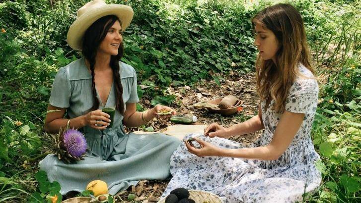 Green juices and avocados: Amanda Chantal Bacon's forest feast. Photo: Facebook