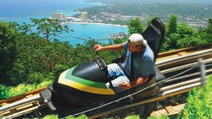 As in the 'Cool Runnings' movie, visitors can try a bobsled at Mystic Mountain, in Jamaica.  Photo: Jamaica Tourist Board