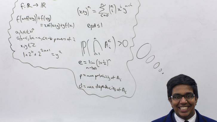 Gold medallist Seyoon Ragavan reveals the best approach for maths success. Photo: Sahlan Hayes