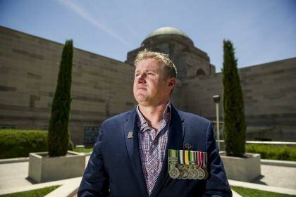Troubled by his experiences: Rob Pickersgill, a veteran who suffers from PTSD. Photo: Jay Cronan