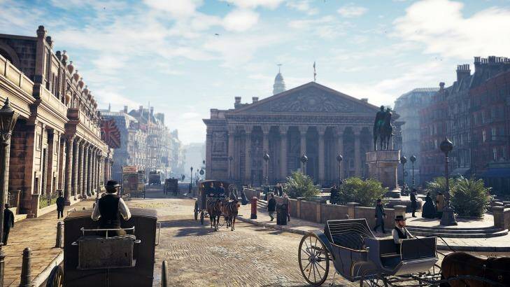 The Bank of England and Royal Exchange, as seen in Assassin's <i>Creed Syndicate</i>. Photo: Ubisoft