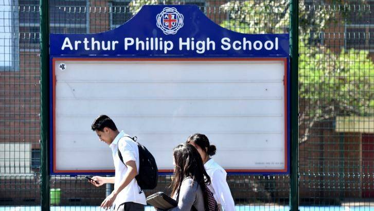 HSC exams will proceed as usual at Arthur Phillip High, in Parramatta. Photo: Steven Siewert