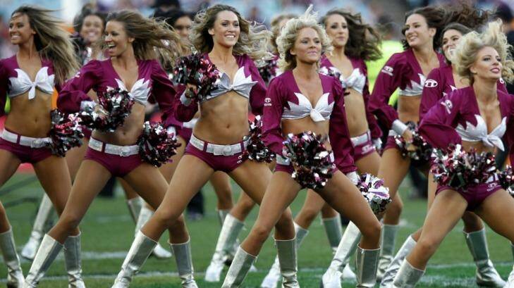 Cheerleaders are still a part of matchday entertainment in the NRL. Photo: Jonathan Carroll