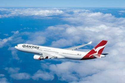 The Qantas A330 aircraft. Photo:  George Hall/Clay Lacy 