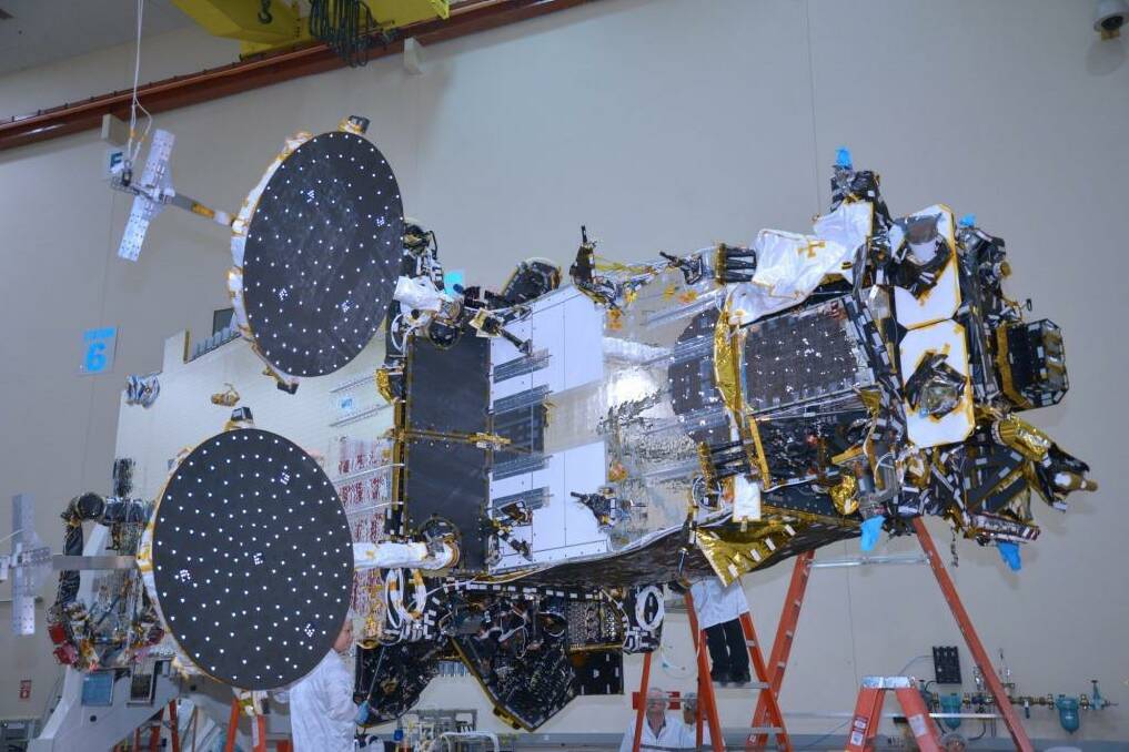 The Sky Muster satellite being built. Photo: Supplied